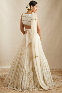 Off White Flare Lehenga