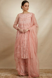 Pink Thread Work Anarkali