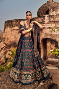 PAVAKI AJRAKH LEHENGA SET