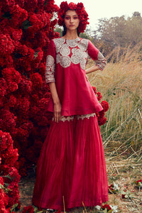 Fuschia A-Line Top & Sharara