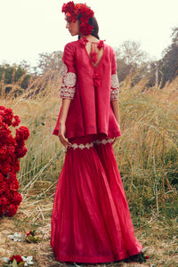 Fuschia A-Line Top & Sharara