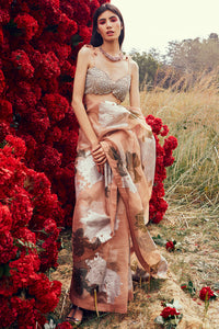 Nude Dahlia Saree