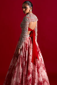 Bow Tie Embroidered Skirt Set