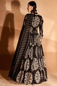 Black Tara Belted Anarkali