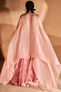 Blush Bahaar Lehenga and Cape Set