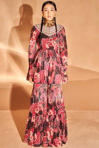 Gulbahar Peplum And Sharara Set