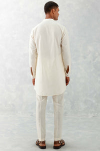 Ivory Pin Tucks Short Kurta Set