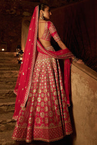 Omera Lehenga - Red