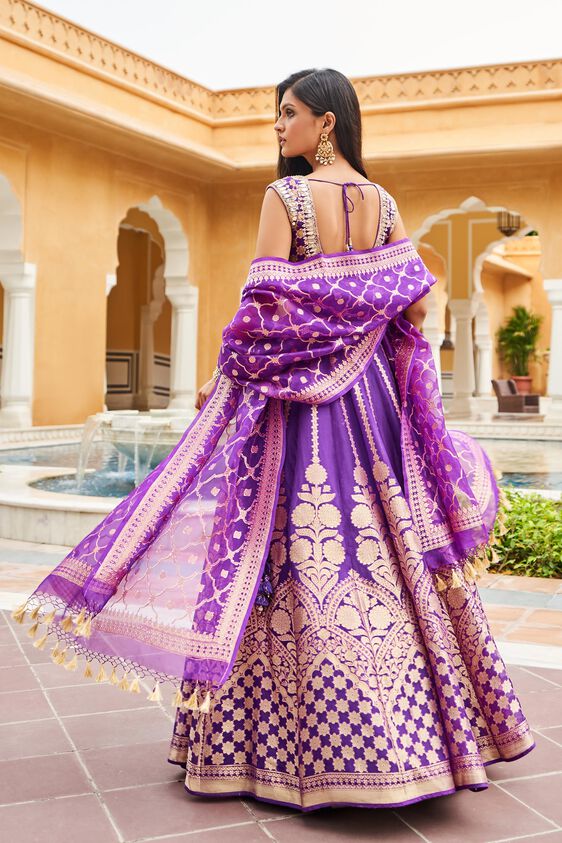 Bridal sale purple lehenga