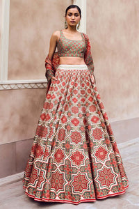 Mayai Lehenga - Red