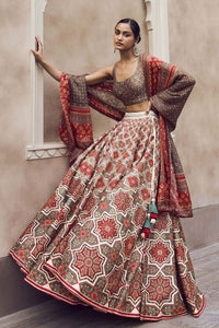 Mayai Lehenga - Red
