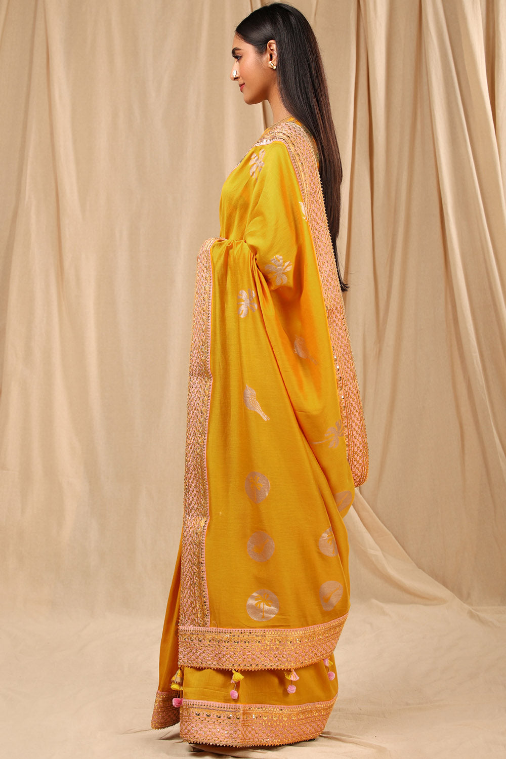 Yellow Lily Saree