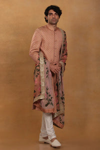 Dusty Pink Poppy Dew Sherwani Set