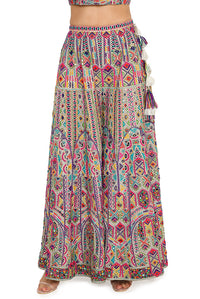 Off-White Embroidered Sharara Set