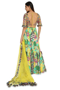 Adana Yellow Sharara Set