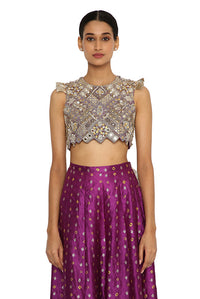 Belle Purple Skirt Set