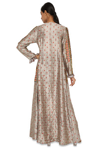 Hana Grey Bandhani Jacket and Jogger Set