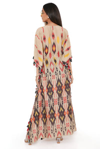 Mexico Print Silkmul Kaftan