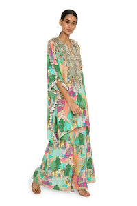 Charvi Peach Kaftan Set