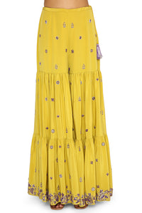 Imani Lime Green Kurta And Sharara Set