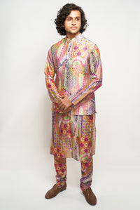 Faiz African Multi Colour Kurta Set