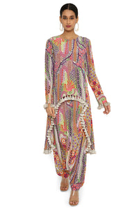 Maisha African Print High LowTop and Pant Set