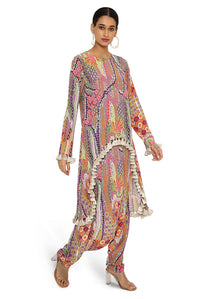 Maisha African Print High LowTop and Pant Set