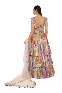 Zoha African Print Ruffle Skirt Set