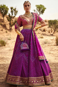 MIHIK BANDHANI LEHENGA SET