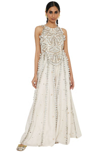 Eliza Georgette Choli With Mukaish Silkmul Sharara