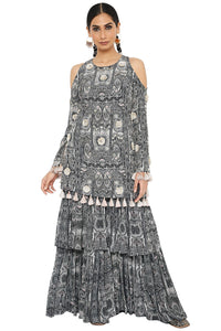 Kaina Embroidered Kurta With Sharara