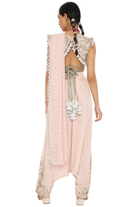 Suroor Embroidered Choli And Dhoti With Drape