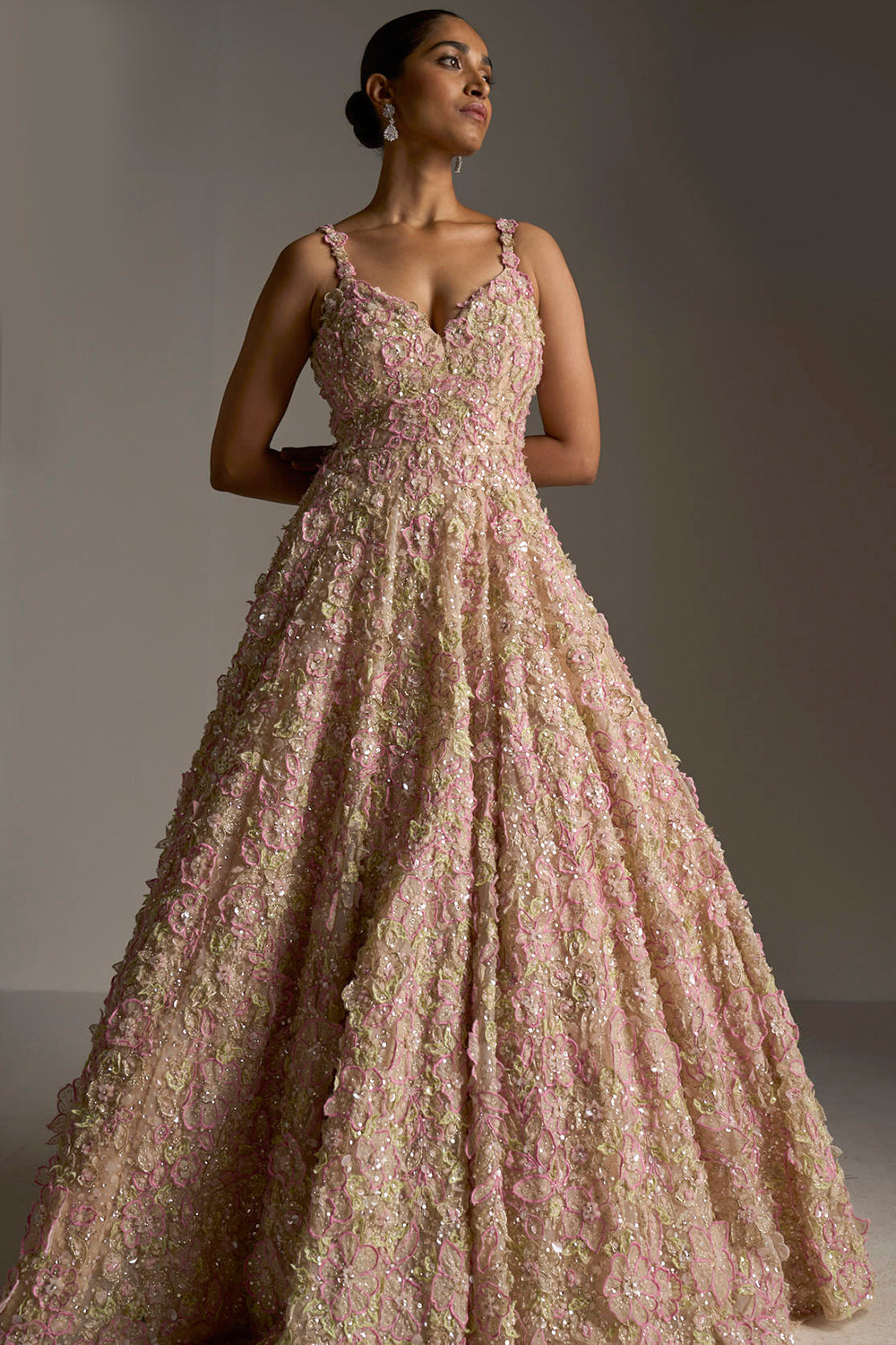 Peach and clearance rose gold dress