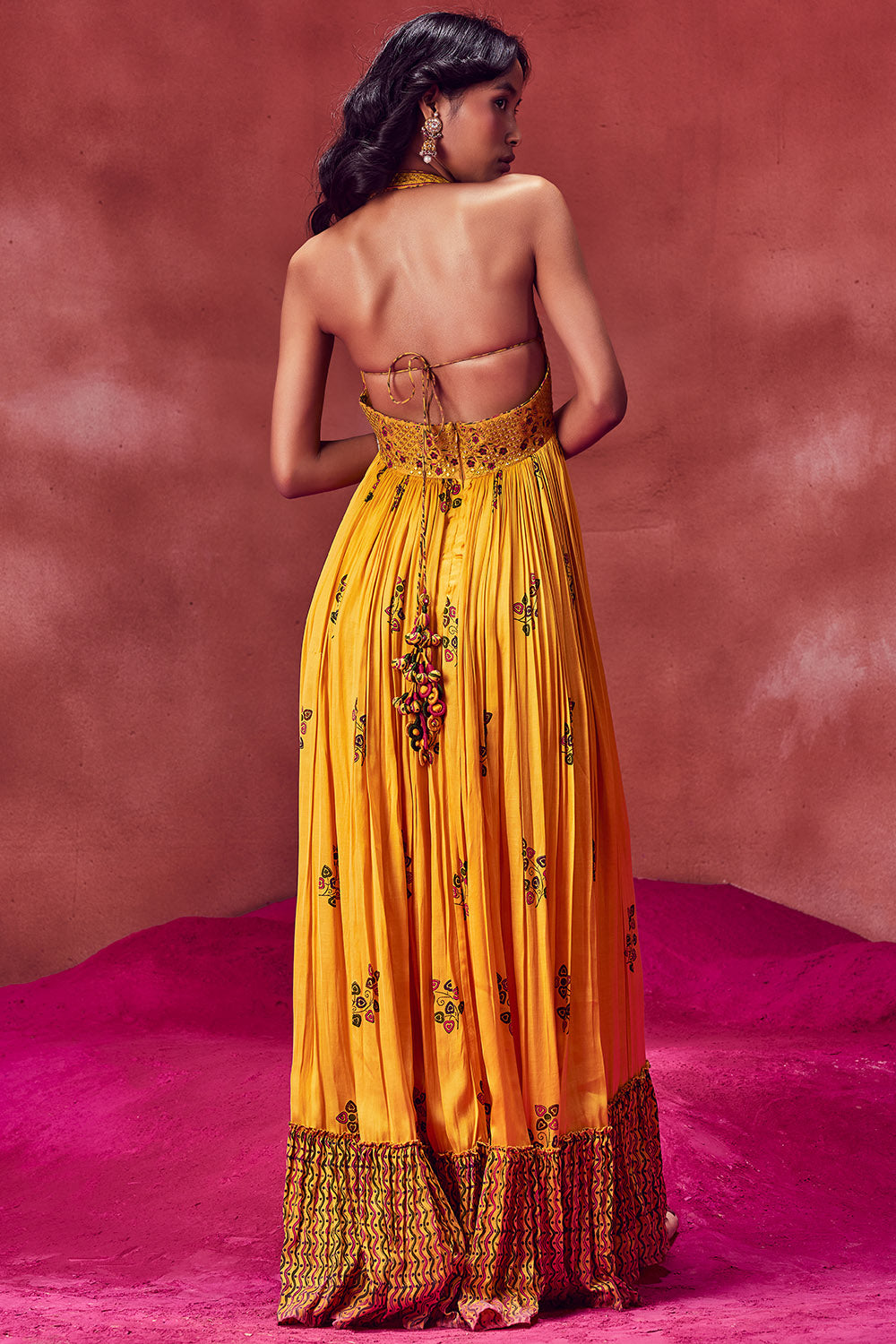 Yellow mustard 2024 long dress