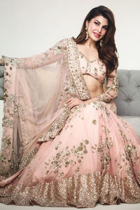 Pink and Gold Lehenga