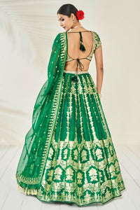 Alethi Lehenga - Emerald
