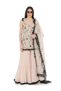 Blush Coloured Sharara Set