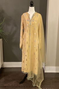 Yellow Straight Kurta Set