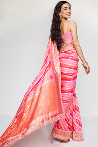 Aheli Benarasi Saree - Pink