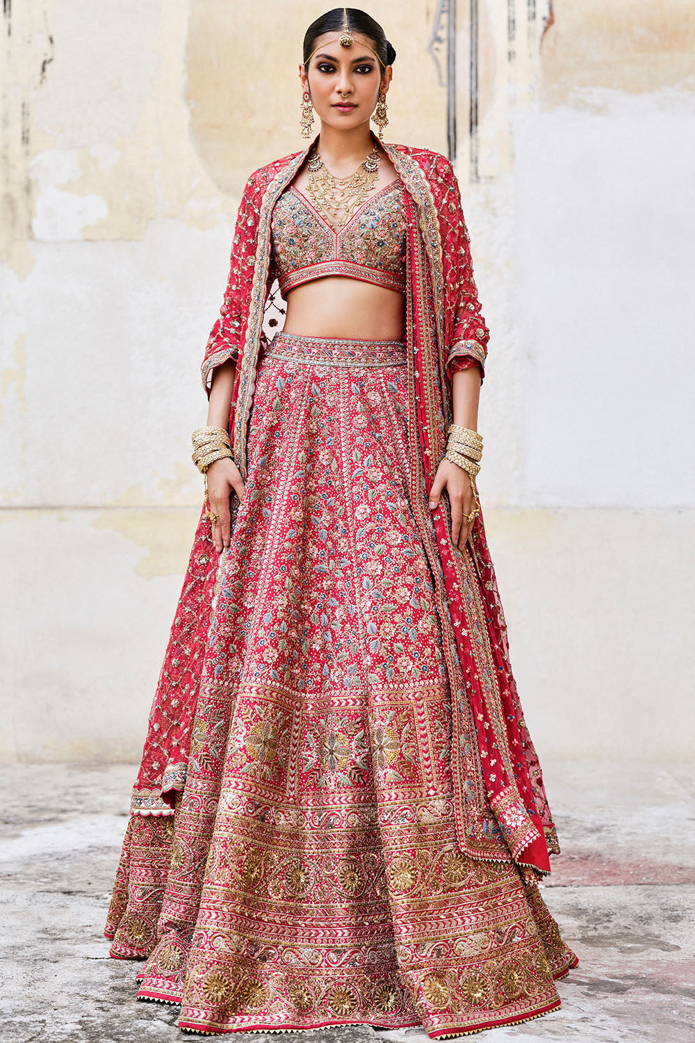 Adhyavi Silk Lehenga Set