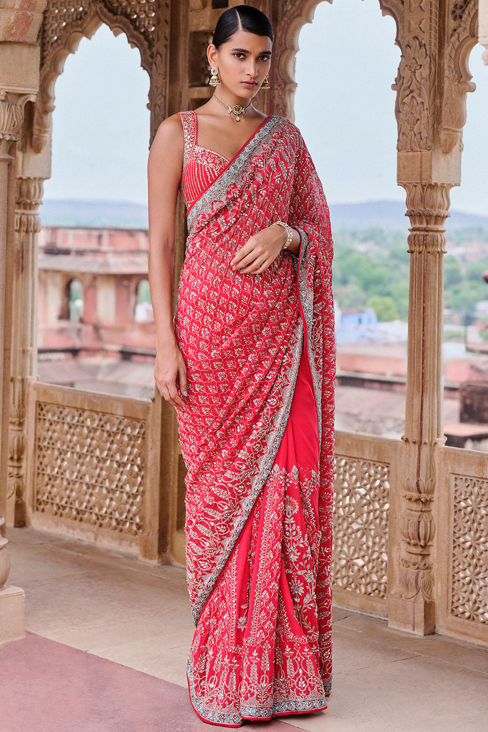 Mangalya Embroidered Saree