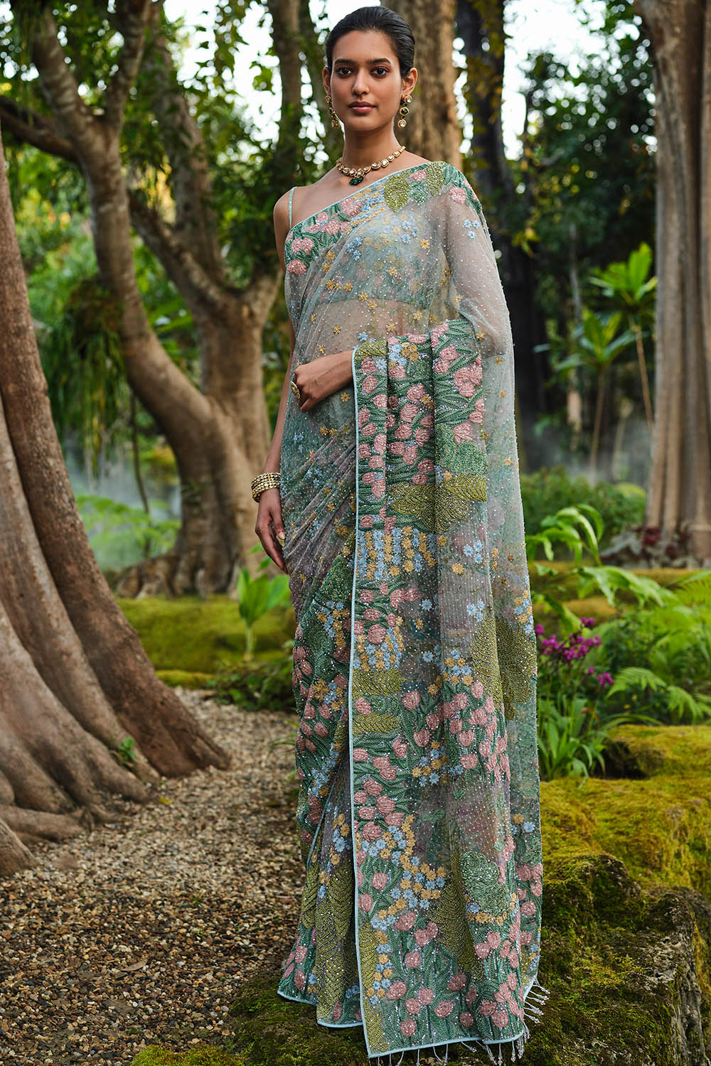 Lakeforest Embroidered Saree