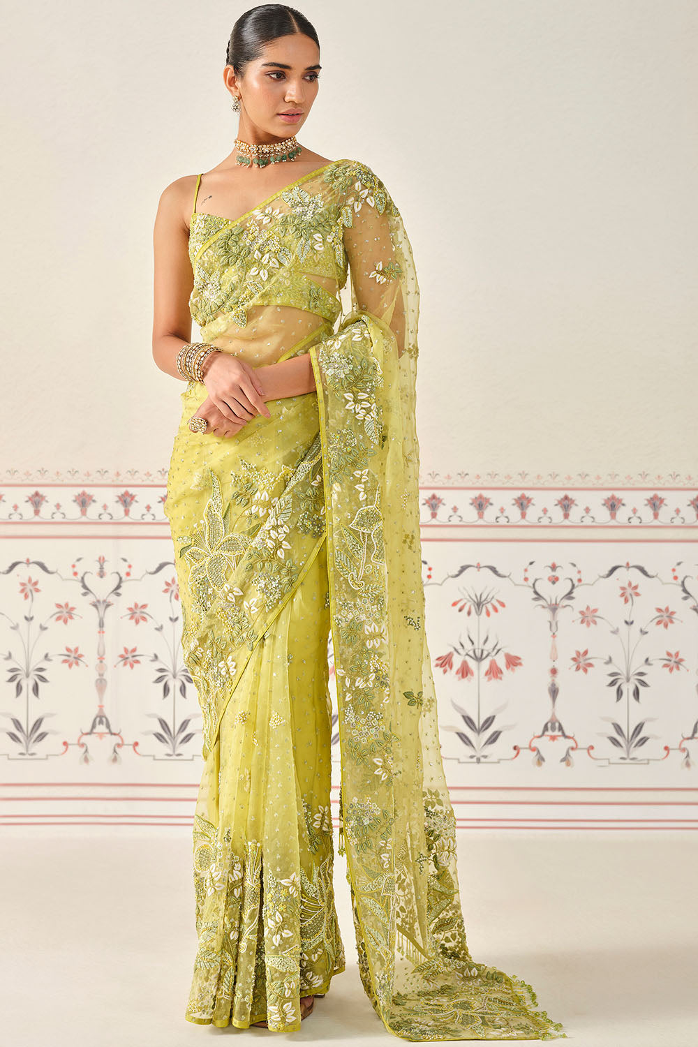 Mrigakshi Embroidered Saree