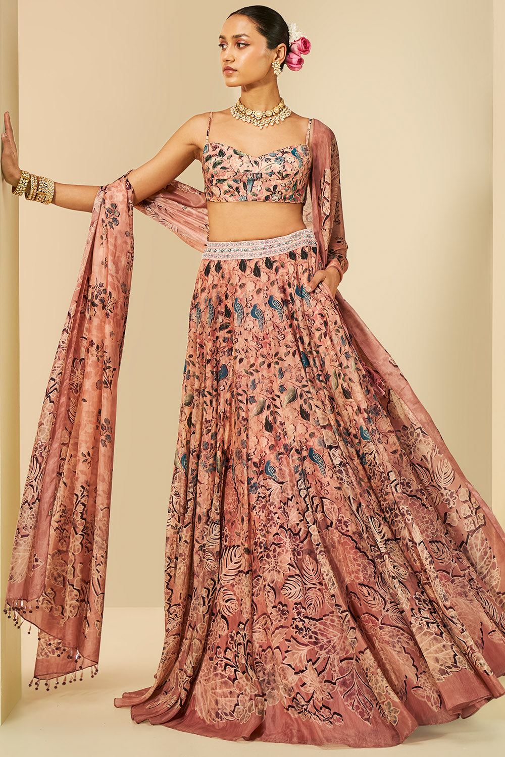 Themis Embroidered Lehenga Set