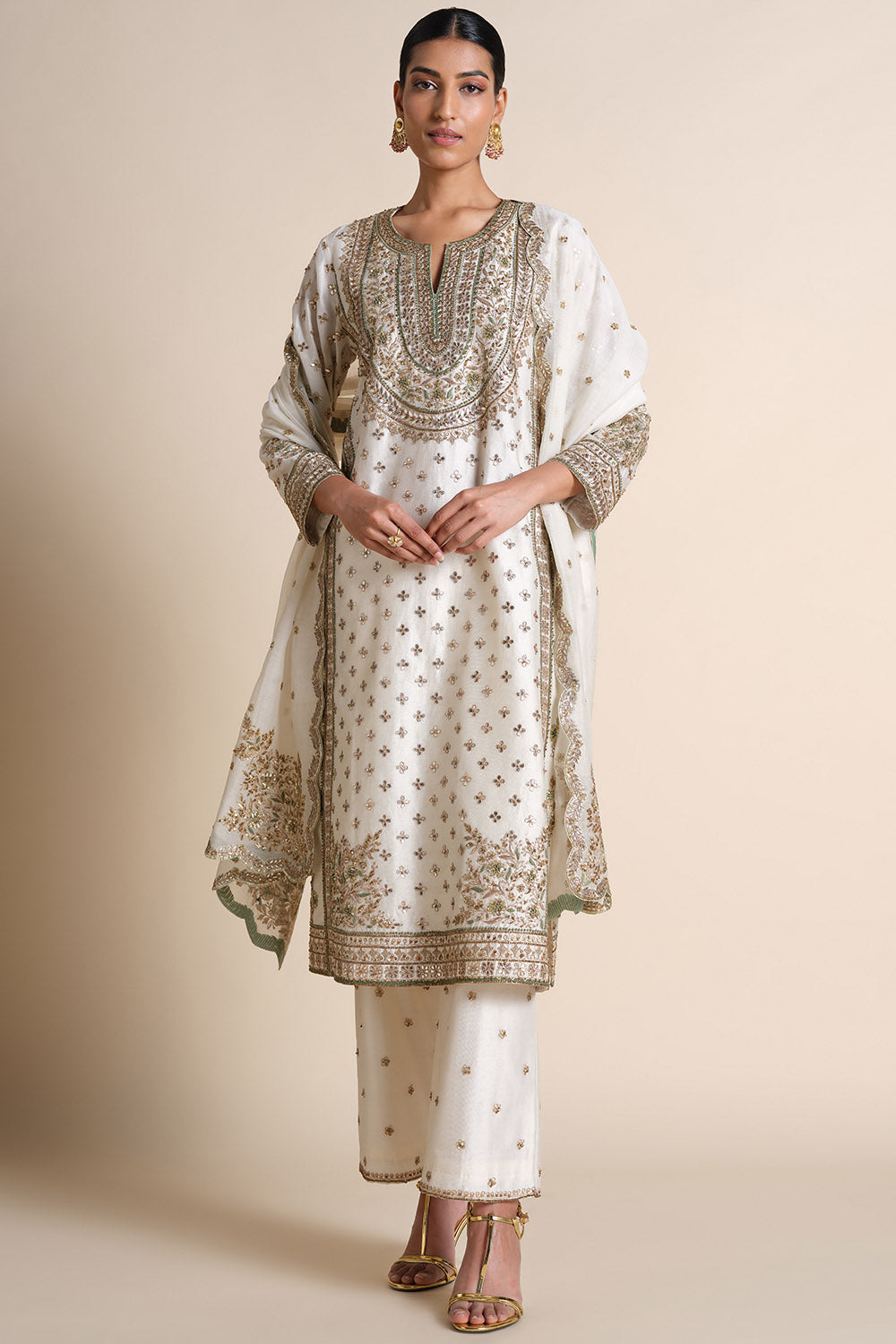 Ainara Gota Patti Silk Suit Set