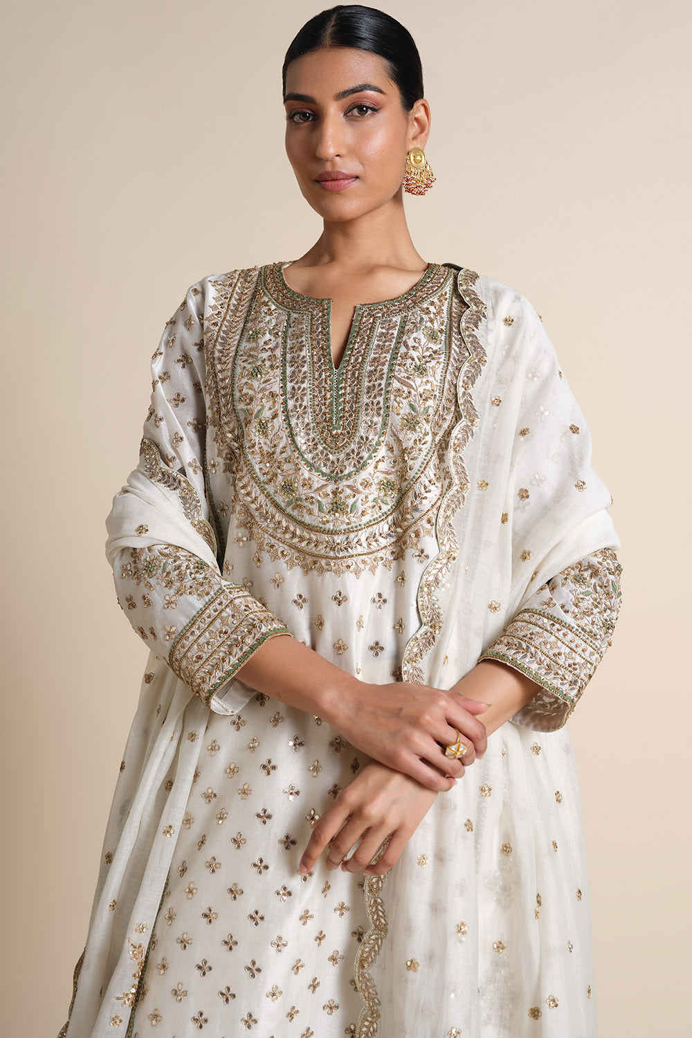 Ainara Gota Patti Silk Suit Set