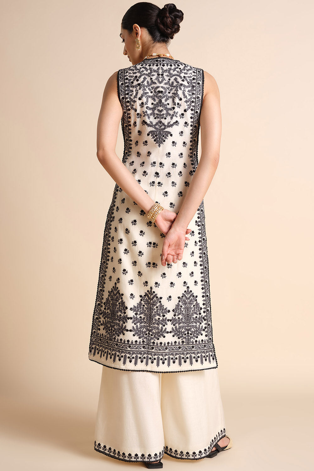 Sawsan Embroidered Mul Tabard Set