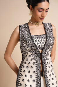 Sawsan Embroidered Mul Tabard Set