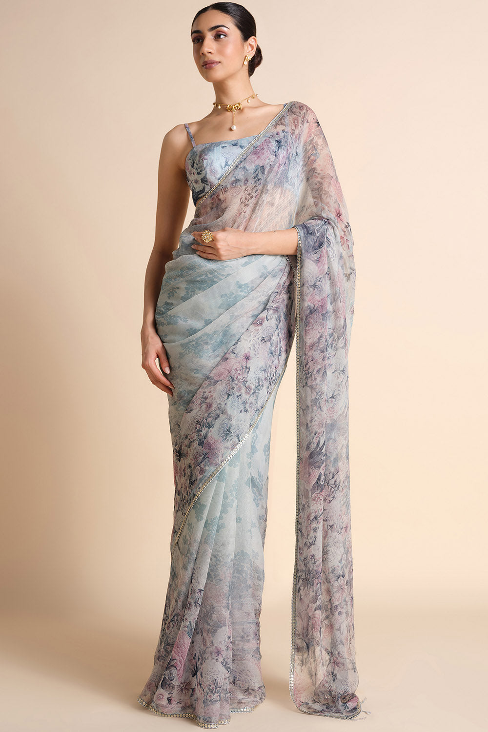 Flores Chiffon Saree