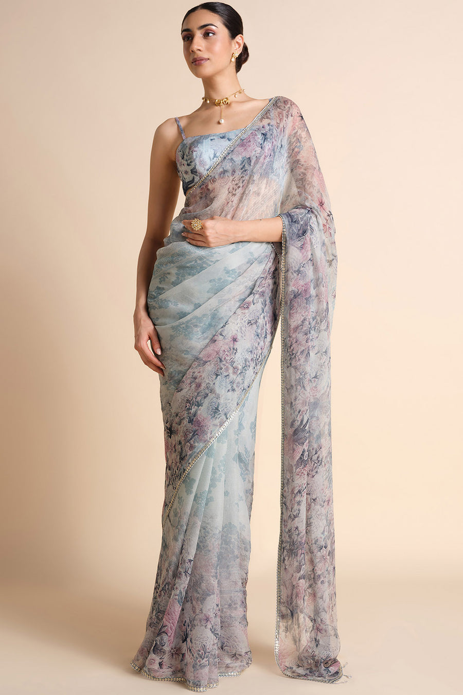 Flores Chiffon Saree